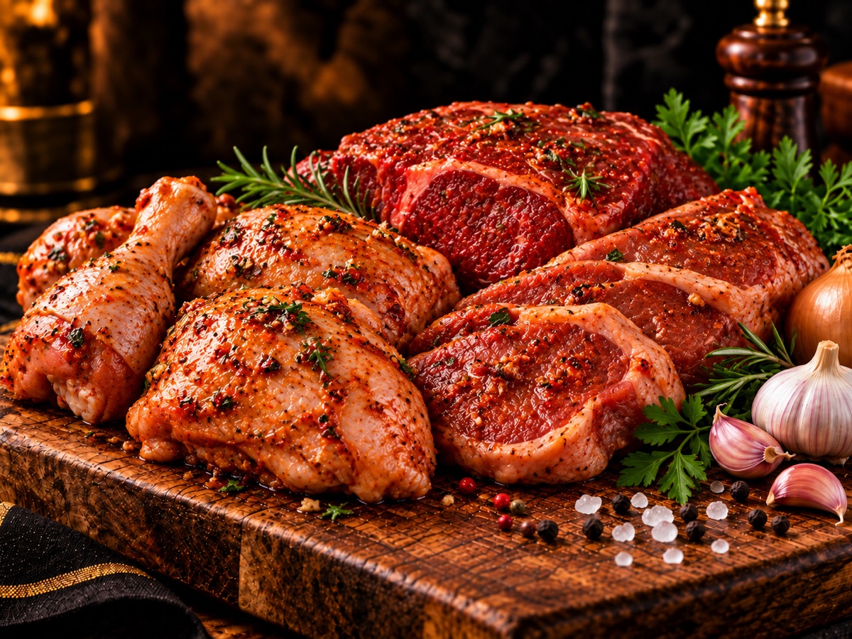 Carnes temperadas
